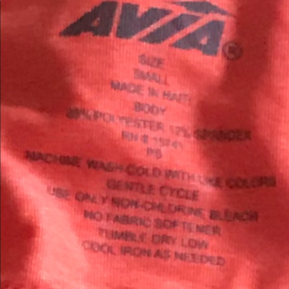 NWT AVIA ORANGE WORK OUT  TOP - Picture 10 of 12